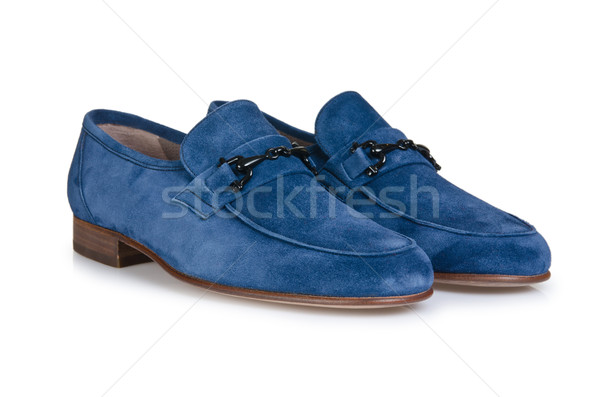 моде мужчины обувь белый фон синий Сток-фото © Elnur