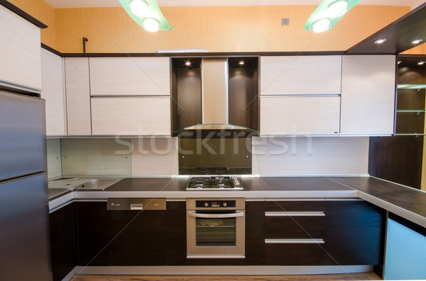 Interior of modern kitchen Stock photo © Elnur
