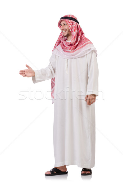 Stock photo: Arab man isolated on white