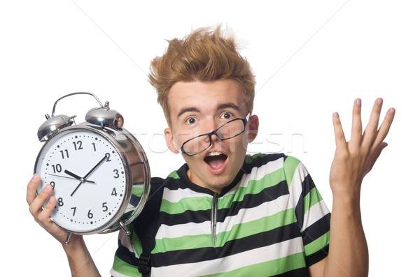 Stock photo: Student being late with his deadlines