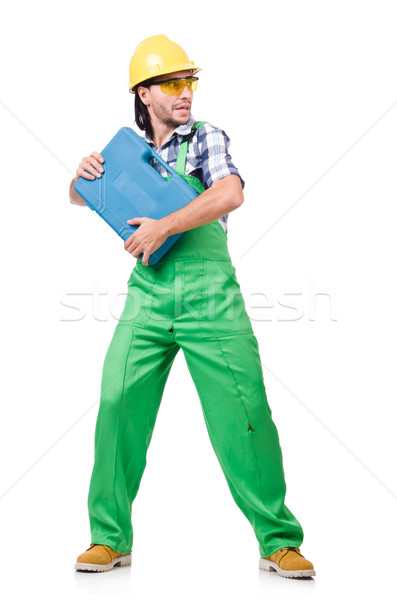 Industrial worker isolated on the white background Stock photo © Elnur