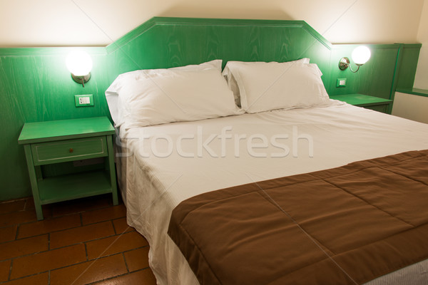 Foto stock: Moderno · quarto · de · hotel · interior · casa · projeto · viajar