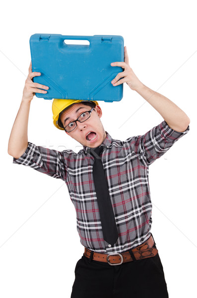 Industrial worker isolated on the white background Stock photo © Elnur