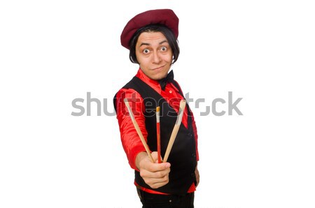 Funny artist isolated on white Stock photo © Elnur