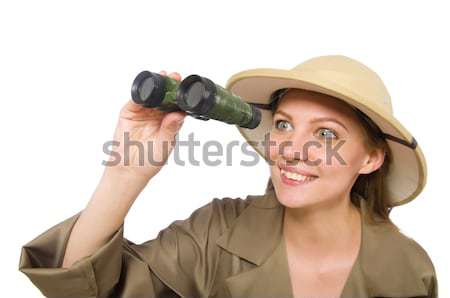 Man wearing safari hat in funny concept Stock photo © Elnur