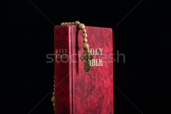 Библии крест религиозных древесины свет Иисус Сток-фото © Elnur
