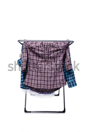 Geïsoleerd witte weefsel kleding schone jurk Stockfoto © Elnur