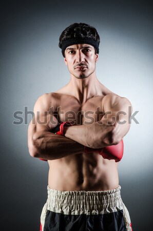 Férfi kard arc festék sport háttér Stock fotó © Elnur