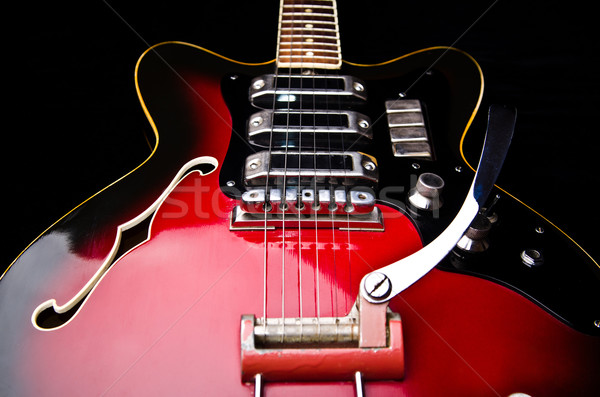 Stock photo: Close up of music guitar