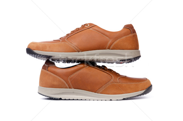 Homme chaussures isolé blanche mode sport [[stock_photo]] © Elnur