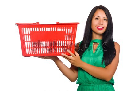 Young woman excited with giftbox Stock photo © Elnur