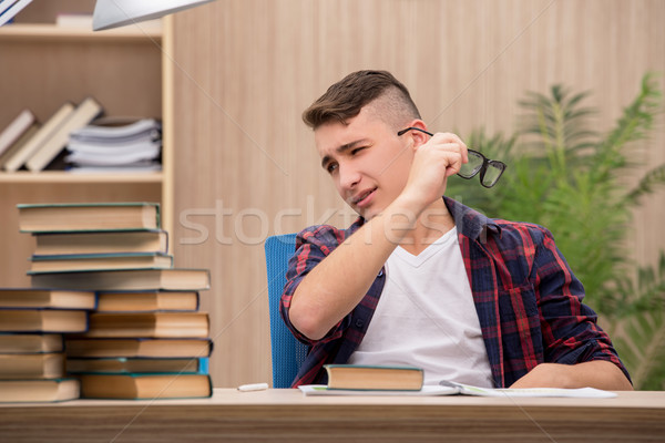 Young student preparing for school exams Stock photo © Elnur