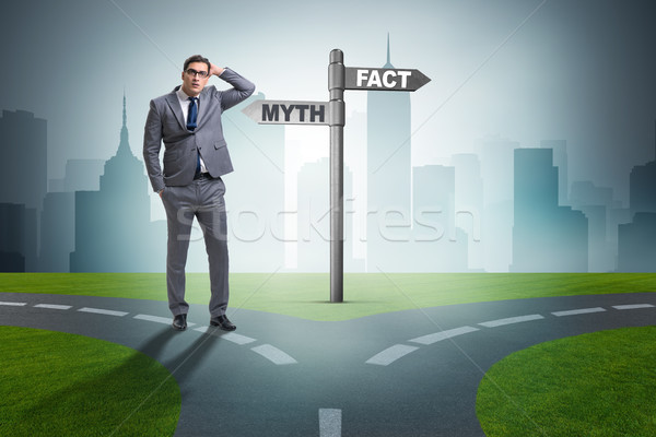 Businessman in difficult choice concept Stock photo © Elnur