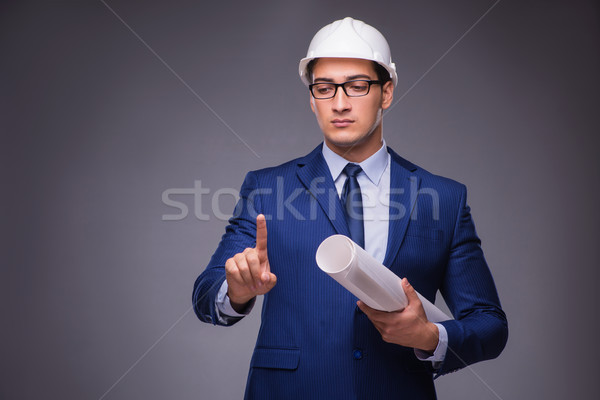 Young architect in industrial concept Stock photo © Elnur