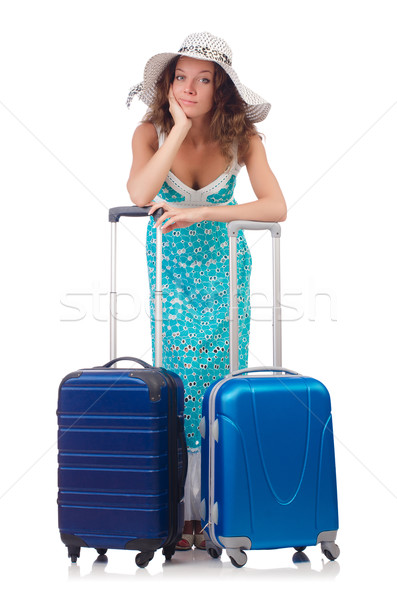 Woman preparing for travel on summer vacation Stock photo © Elnur