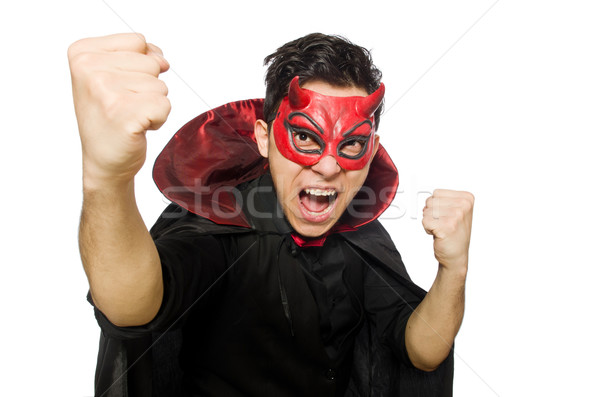 Funny devil isolated on the white background Stock photo © Elnur