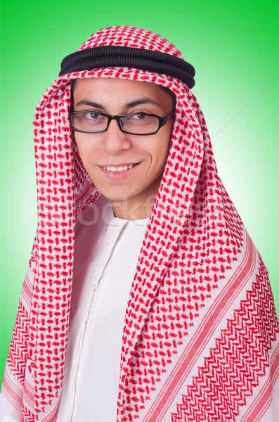 Young arab man isolated on white Stock photo © Elnur