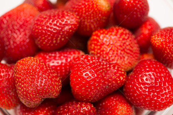 Strawberries arranged on the display Stock photo © Elnur