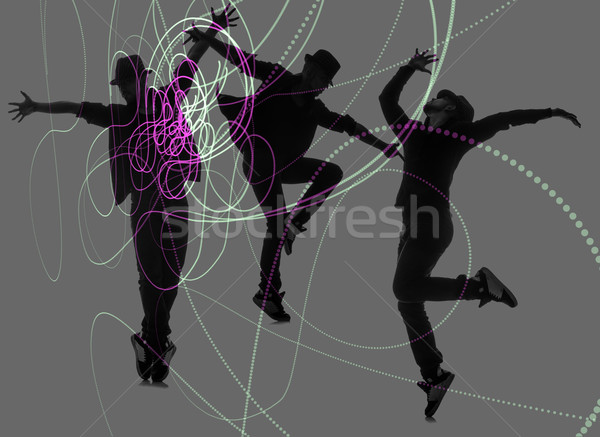 Gruppo ballerino dancing abstract party dance Foto d'archivio © Elnur