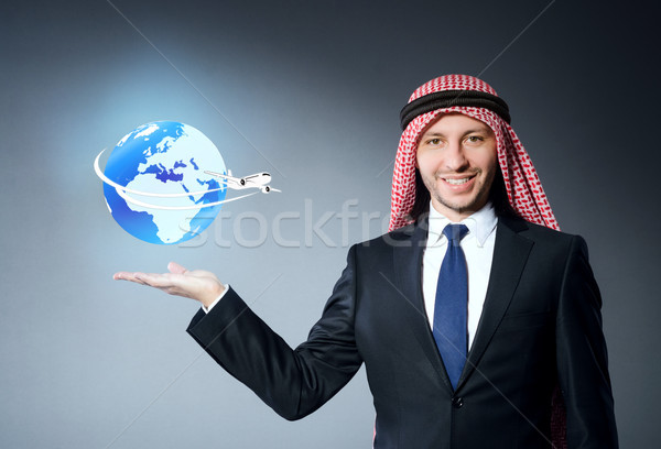 Arab man in air travel concept Stock photo © Elnur