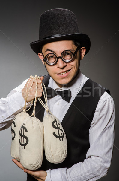 Man geld business veiligheid zakenman zak Stockfoto © Elnur