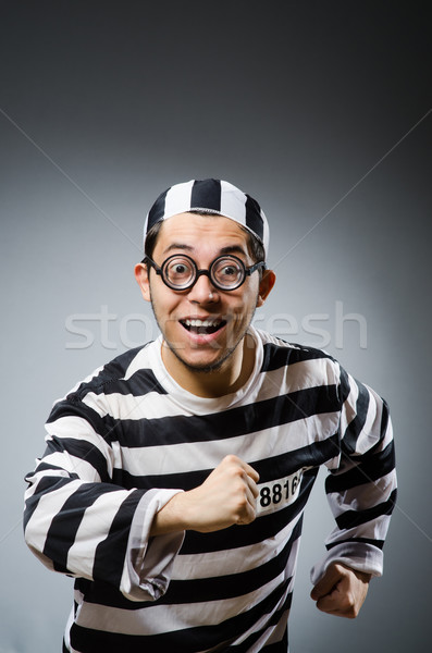 Prison inmate in funny concept Stock photo © Elnur