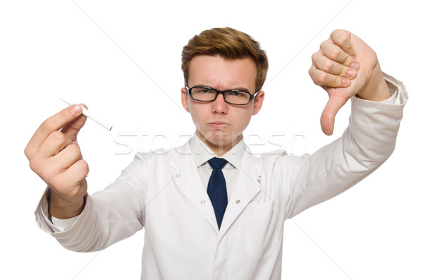 Funny doctor isolated on white Stock photo © Elnur