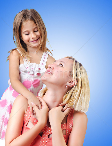 Szczęśliwy mama córka biały dziewczyna miłości Zdjęcia stock © Elnur