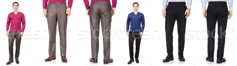 Jeune homme mode isolé blanche homme corps [[stock_photo]] © Elnur