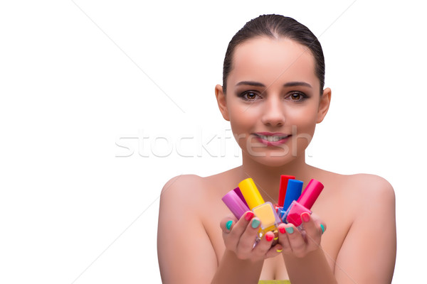 Woman in hand treatment manicure concept Stock photo © Elnur