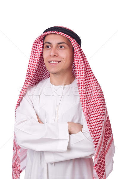 Young arab man isolated on white Stock photo © Elnur