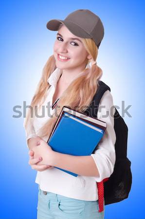 Young flight attendant isolated on the white Stock photo © Elnur