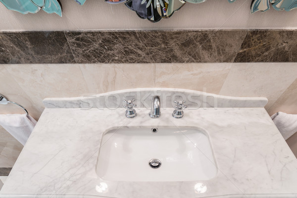 Modern elegant sink in bathroom Stock photo © Elnur