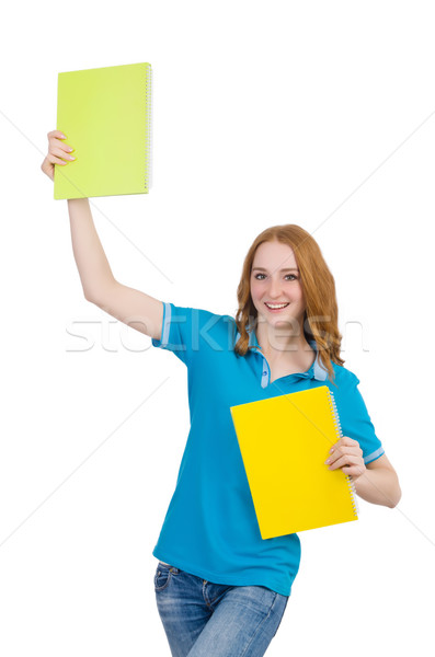 Young student isolated on the white background Stock photo © Elnur