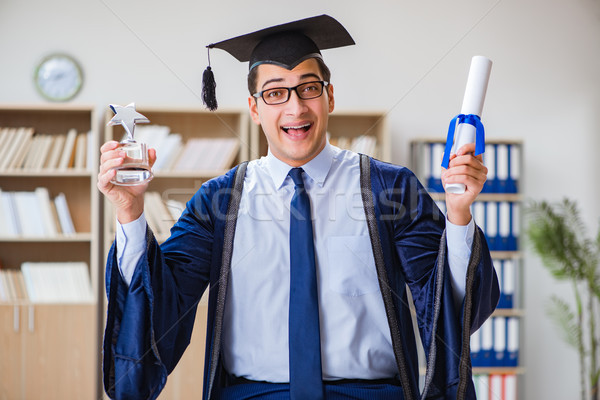 Young man graduating from university Stock photo © Elnur