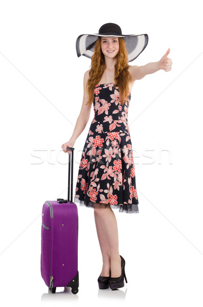 Travel vacation concept with luggage on white Stock photo © Elnur