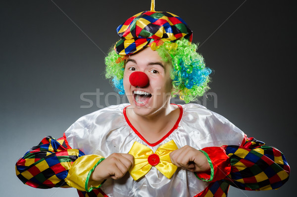 Divertente clown umorismo sorriso divertimento Hat Foto d'archivio © Elnur