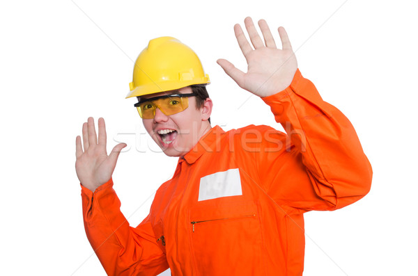 Industrial worker isolated on the white background Stock photo © Elnur