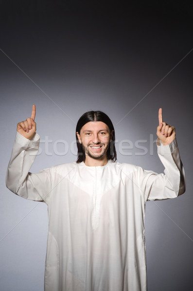 Pap férfi vallásos templom Biblia digitális Stock fotó © Elnur