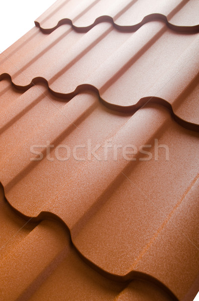 Foto stock: Metal · techo · azulejo · textura · construcción