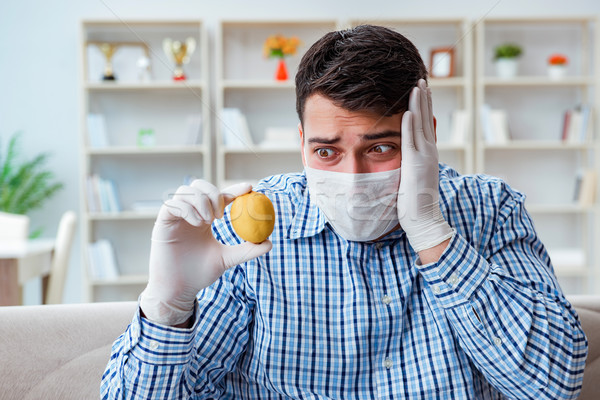 The man suffering from allergy - medical concept Stock photo © Elnur