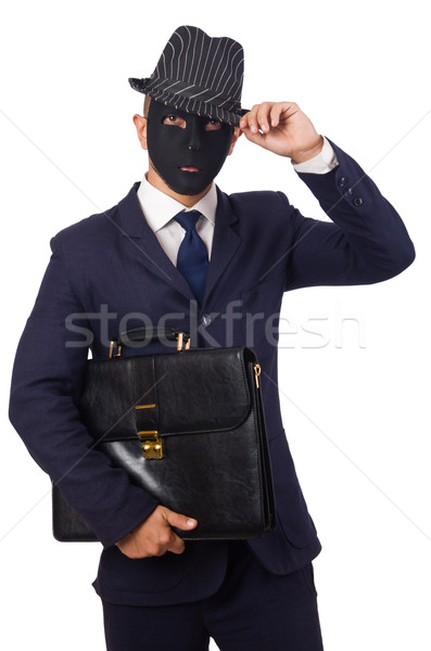 Man with mask isolated on white Stock photo © Elnur