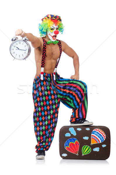 Funny clown isolated on the white Stock photo © Elnur
