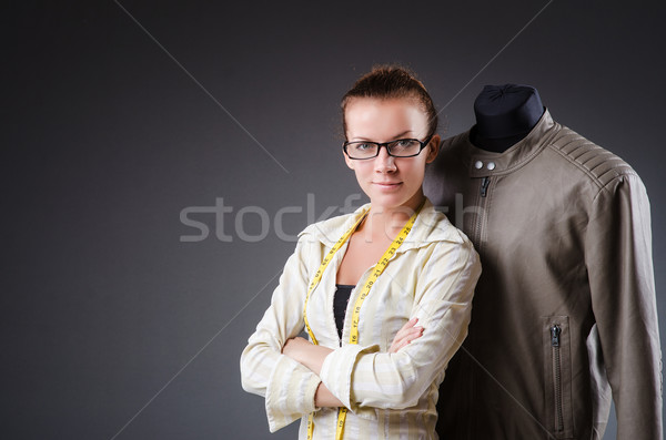 Kadın terzi çalışma giyim moda çalışmak Stok fotoğraf © Elnur