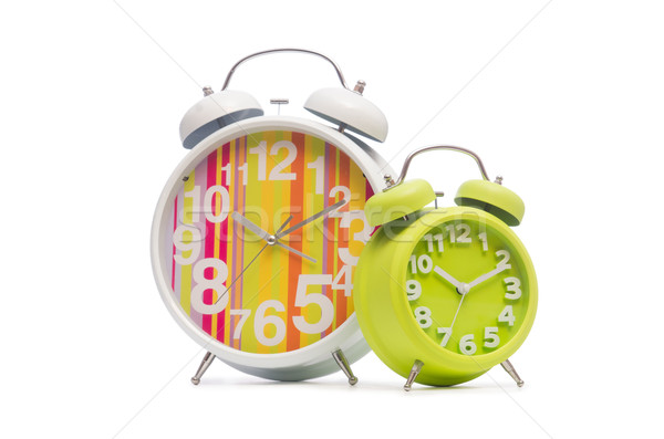 Alarm clock isolated on the white background Stock photo © Elnur