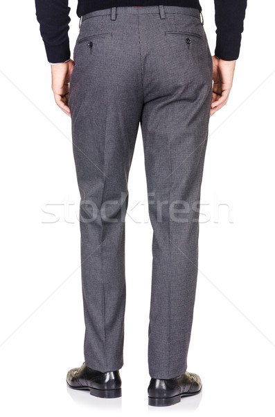 Moda pantaloni bianco modello sfondo jeans Foto d'archivio © Elnur