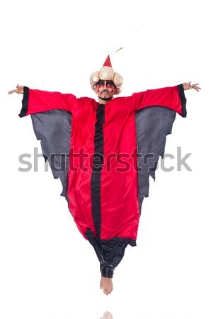 Homme diable rouge costume sourire sexy Photo stock © Elnur