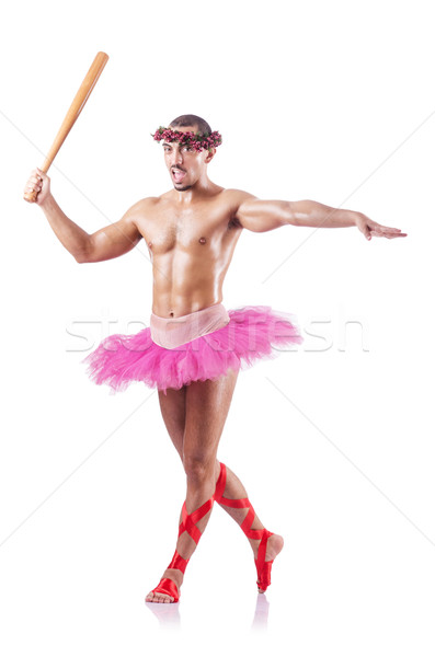 Muscular ballet performer in funny concept Stock photo © Elnur