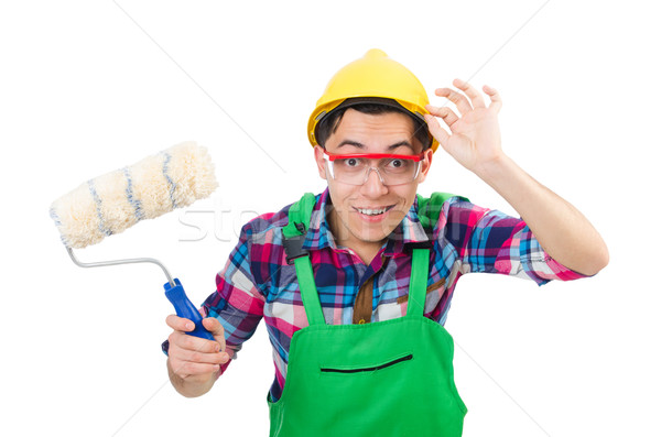 Funny painter isolated on white Stock photo © Elnur