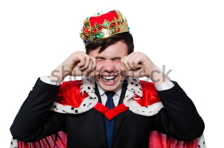 Stock photo: Funny soldier with red dynamite